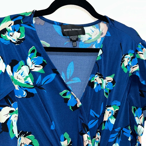 Donna Morgan Navy Floral Dress - Picture 2 of 2